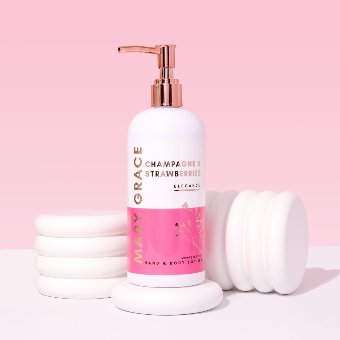 Champagne &amp; Strawberries 500ml Hand &amp; Body Lotion (4 Pack)