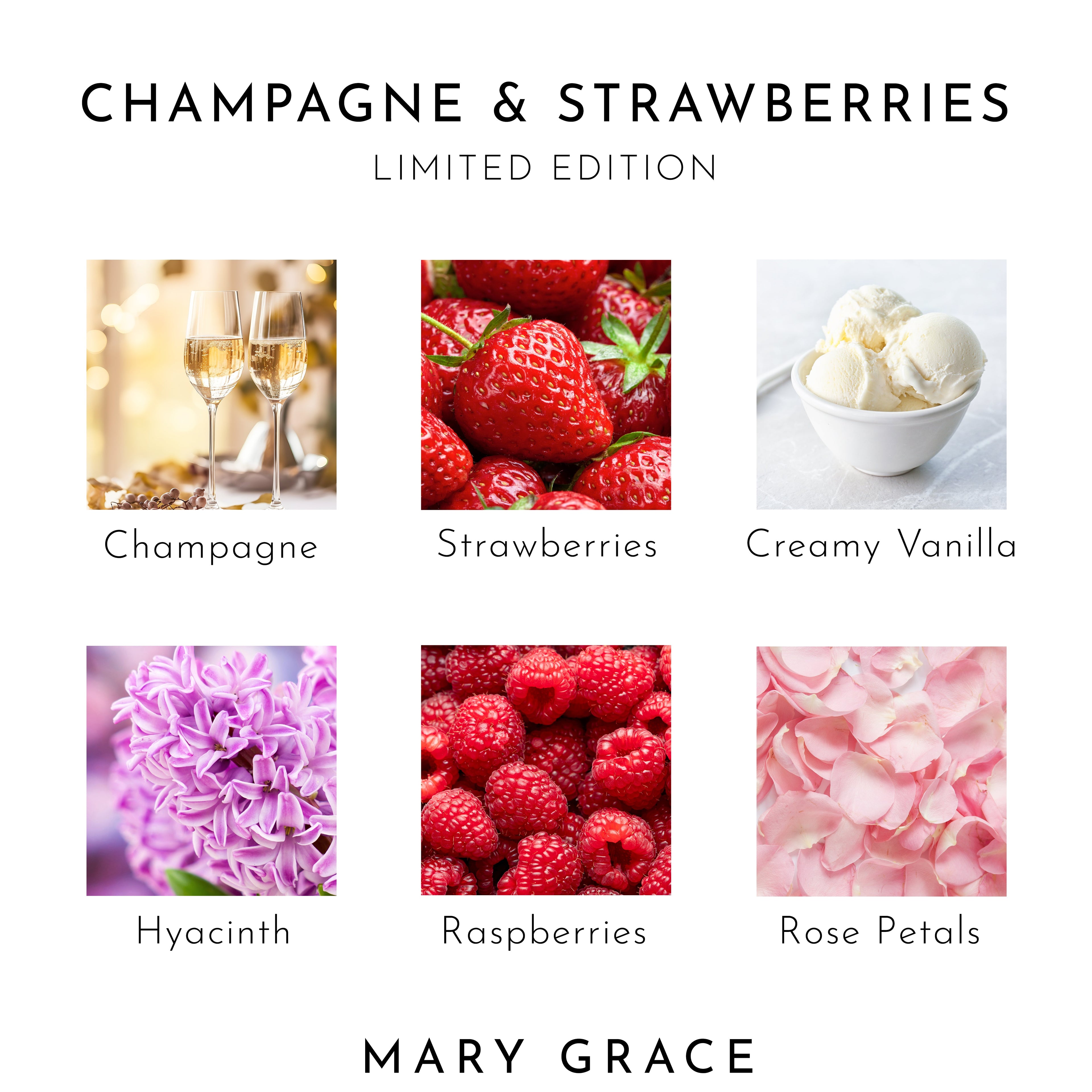 Champagne &amp; Strawberries 500ml Hand &amp; Body Wash (4 Pack)
