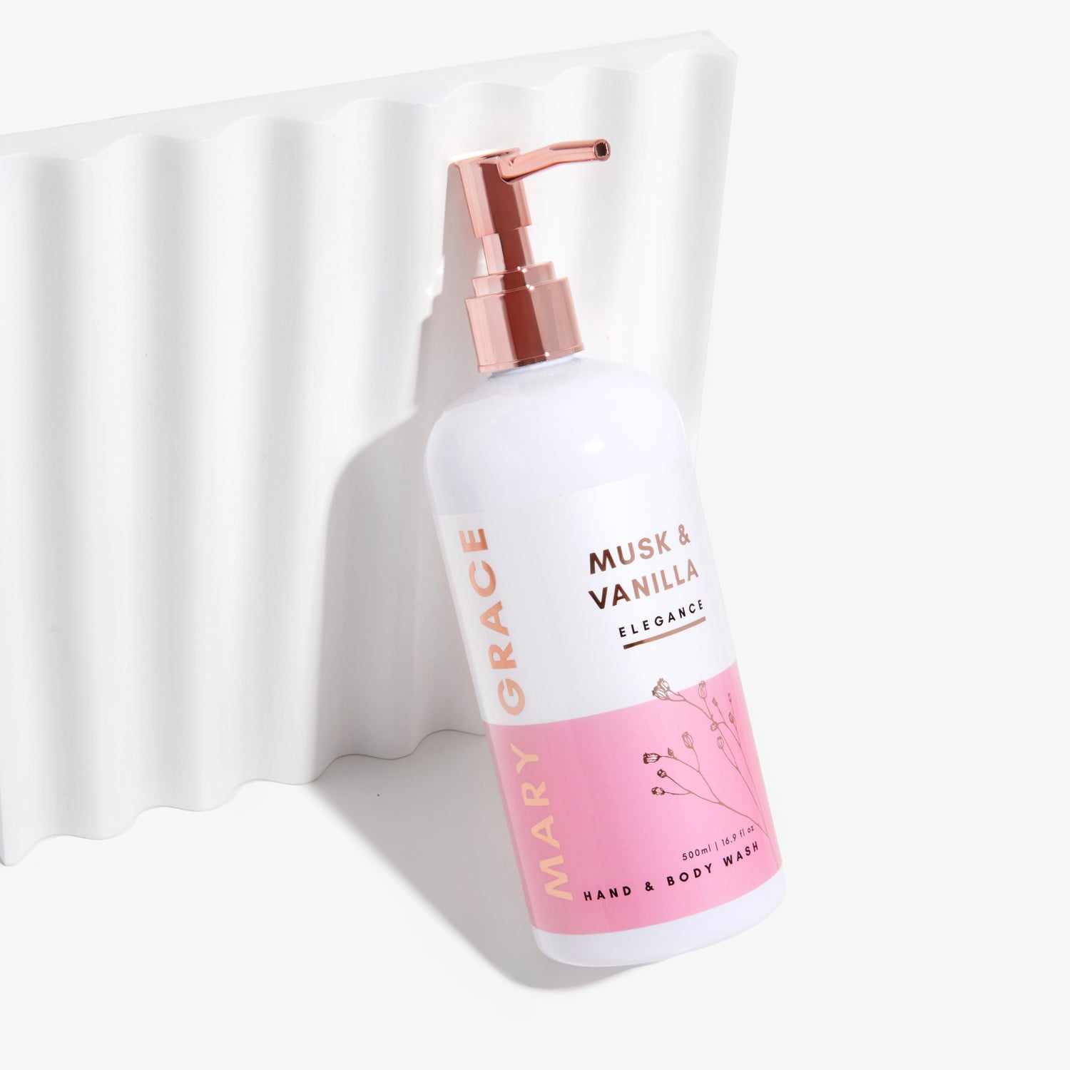 Musk &amp; Vanilla 500ml  Hand &amp; Body Wash 500ml (4 Pack)