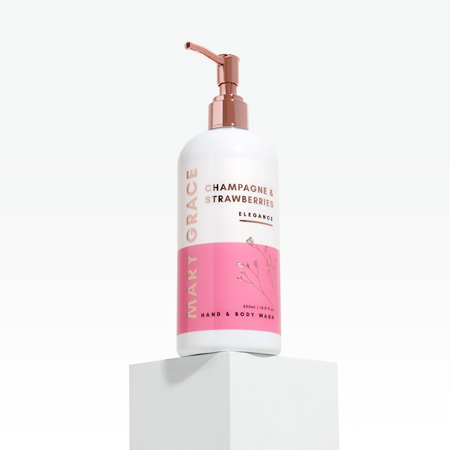 Champagne &amp; Strawberries 500ml Hand &amp; Body Wash (4 Pack)