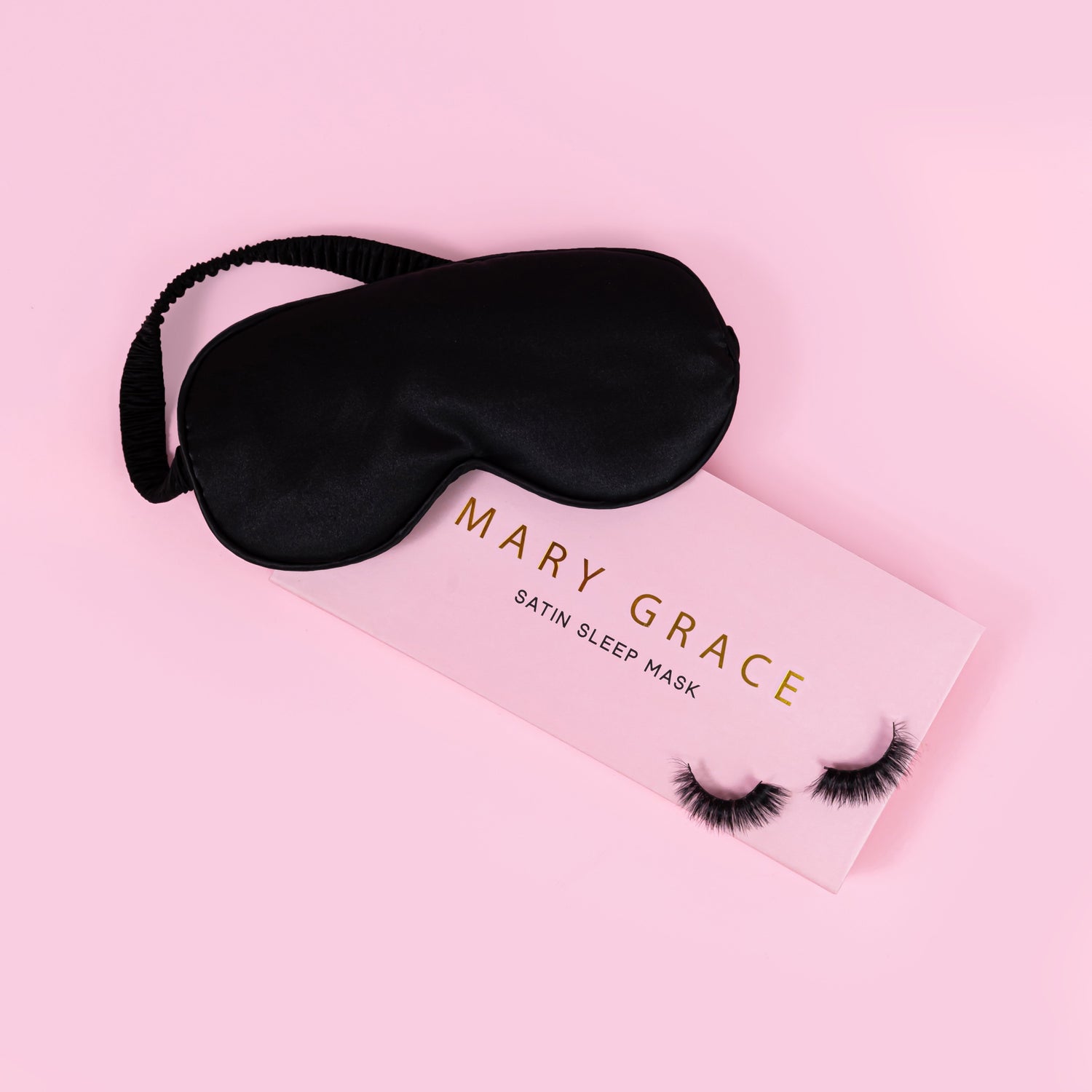 Luxe Satin Sleep Mask - Black (4 Pack)